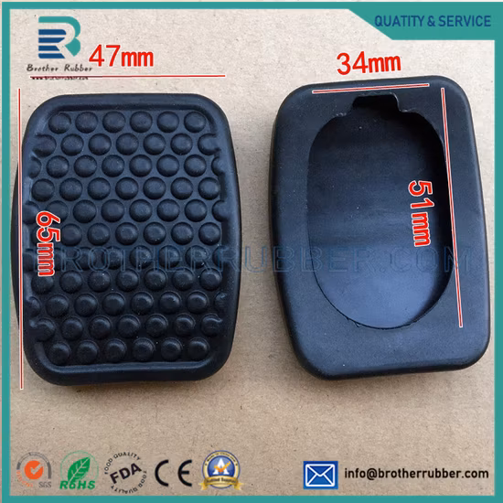 Almofada de pedal de freio de borracha personalizada para pedal de freio de navio, estribo de borracha para barris de cesta