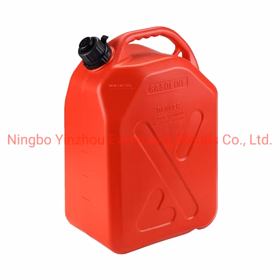 Tanque de gasolina portátil de 20L Jerry Can de plástico com bomba alimentada por bateria seca Tanque de combustível HDPE no local para reabastecimento de gás